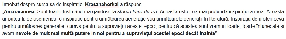 Citat Krasznahorkai