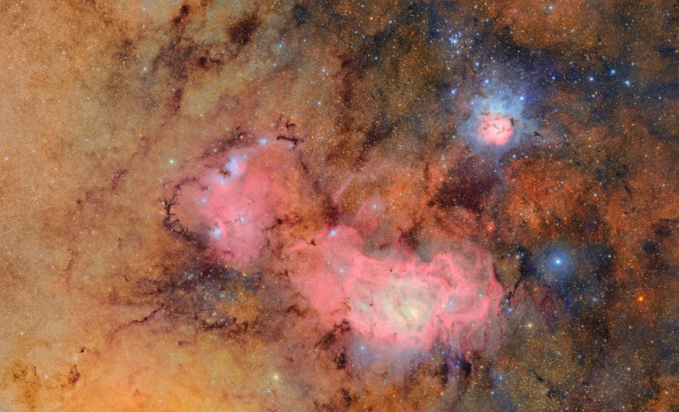 Nebuloasele Trifid și Laguna