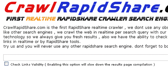 CrawlRapidShare CrawlRapidShare