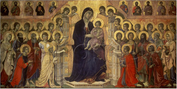 Madona întronată, Duccio Madona întronată, Duccio