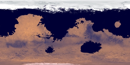 Oceanele planetei Marte - propunere. Conceptie artist Oceanele planetei Marte - propunere. Conceptie artist