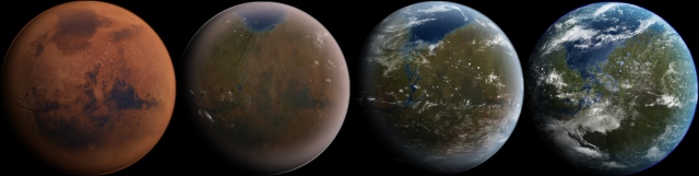 Stadiile terra-formarii planetei Marte Stadiile terra-formarii planetei Marte