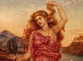 Elena din Troia. Fragment din pictura lui Evelyn de Morgan