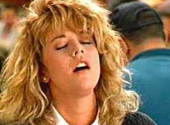 Meg Ryan simuleaza orgasmul