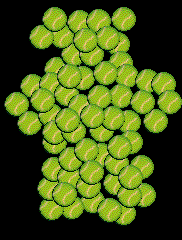 silueta mingi de tenis