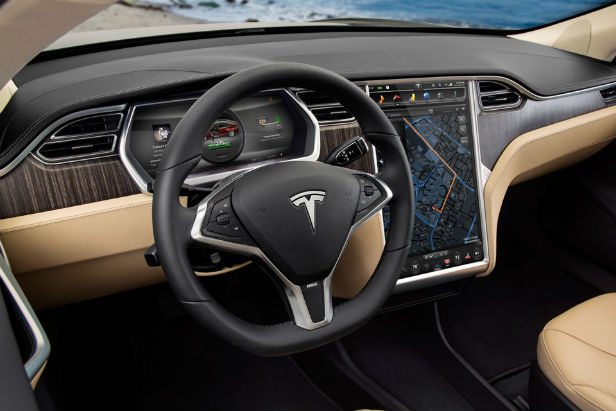 Tesla Model S interior Tesla Model S interior