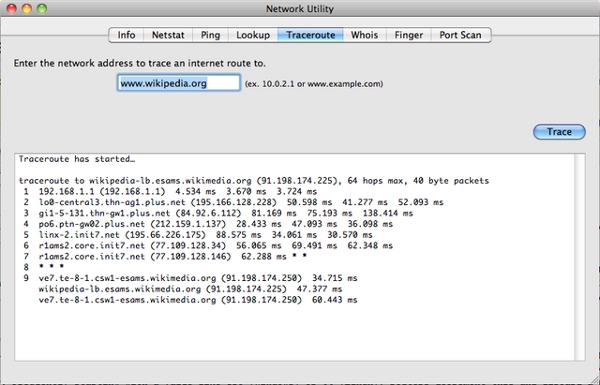 Traceroute MAC