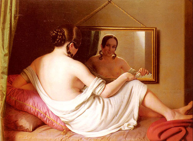 A woman before a mirror A woman before a mirror