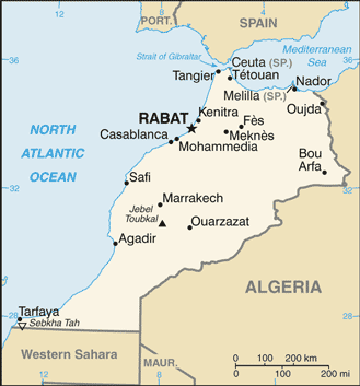 Hartă Maroc Hartă Maroc