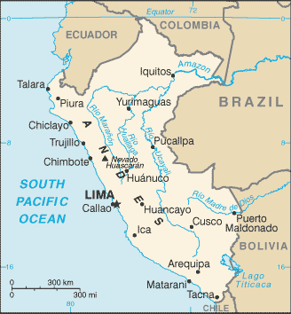 Peru. Harta Peru. Harta