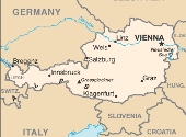 Austria. Harta