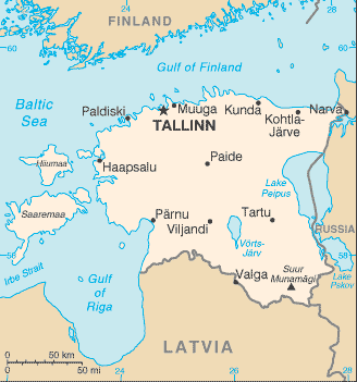 Estonia harta Estonia harta