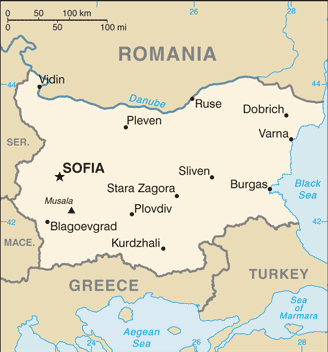 Bulgaria. Harta Bulgaria. Harta