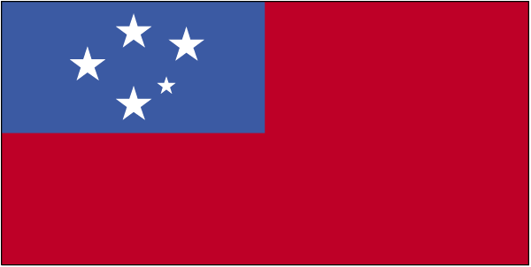 Samoa. Drapel