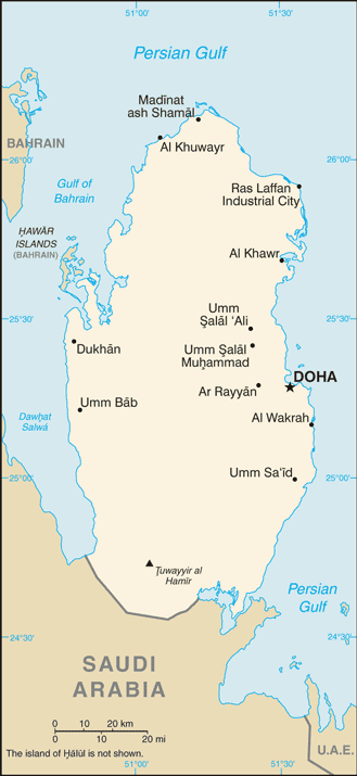 Quatar hartă