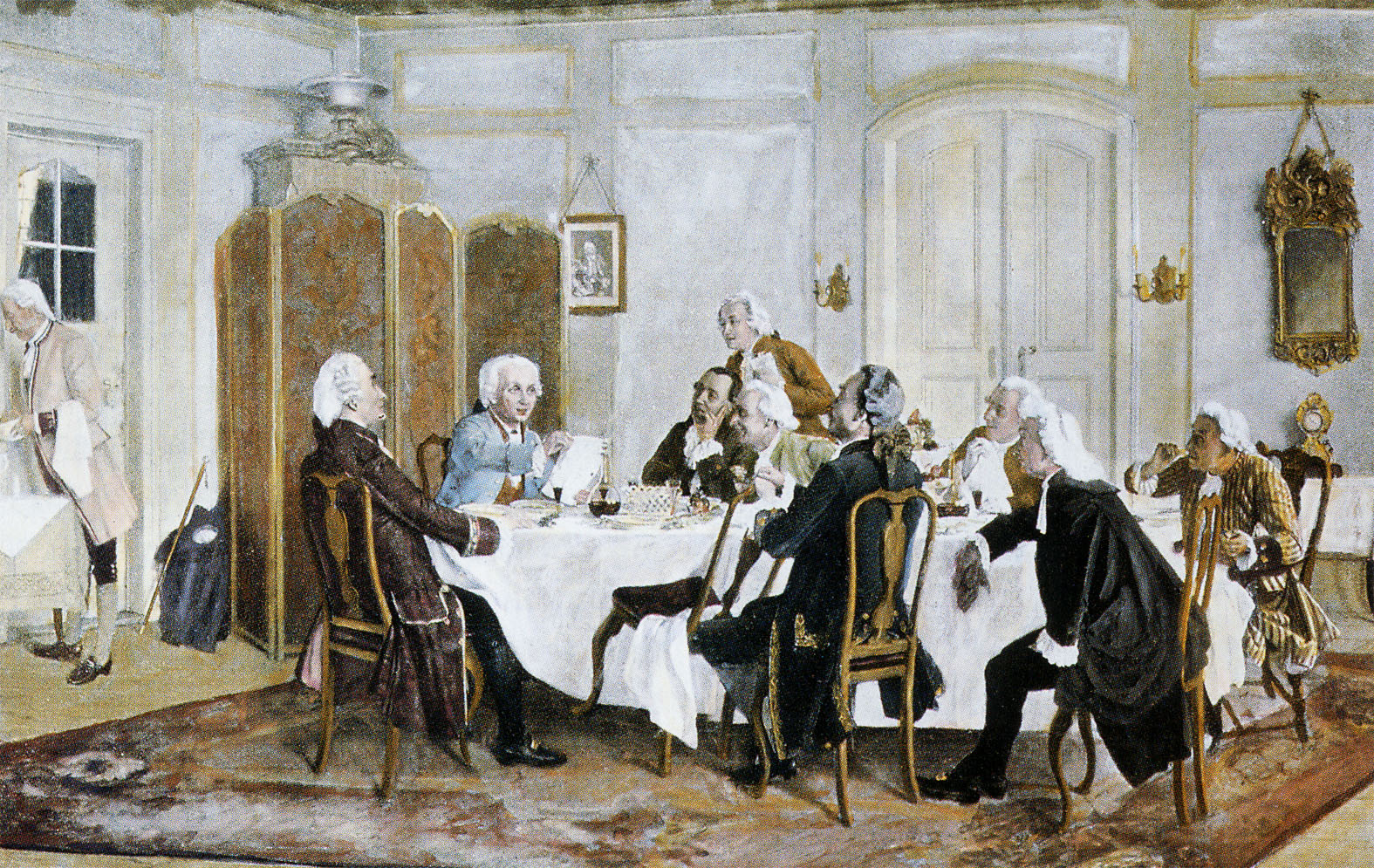 Kant si prietenii la masa. Doerstling