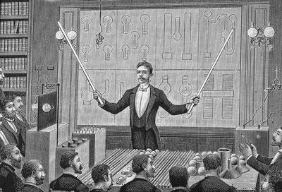 Nikola Tesla vorbind in 1880 societatii franceze pentru fizica si societatii interanationale a electricienilor Nikola Tesla vorbind in 1880 societatii franceze pentru fizica si societatii interanationale a electricienilor