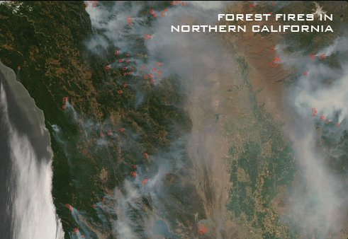 Incendii de padure in nordul Californiei Incendii de padure in nordul Californiei