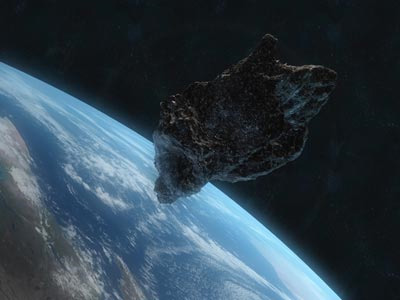 Asteroid apropiindu-se de Pământ Asteroid apropiindu-se de Pământ