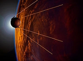Sputnik 1 - reprezentare artist