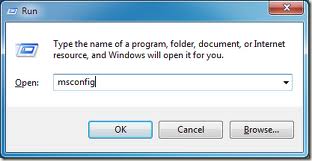 Run msconfig