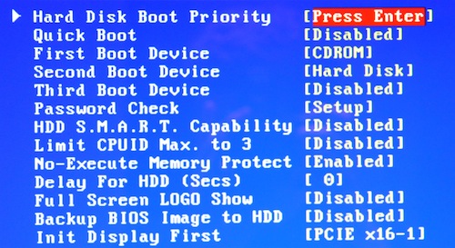 Boot order