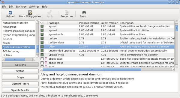 Synaptic Package