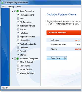 Auslogics Registry Cleaner