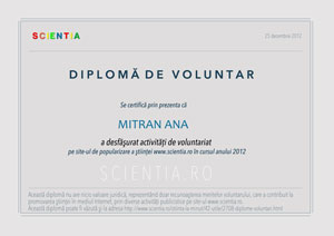 Diplomă Ana Mitran Diplomă Ana Mitran